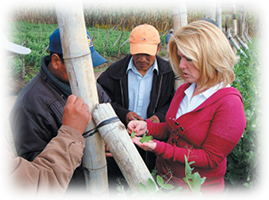 Alina with our Growers